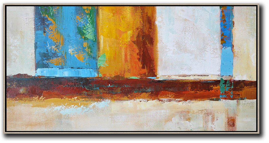 Horizontal Palette Knife Contemporary Art - Contemporary Fine Arts Huge